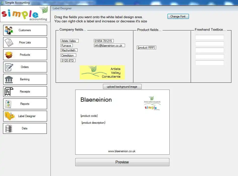 Download web tool or web app Simple Accounting
