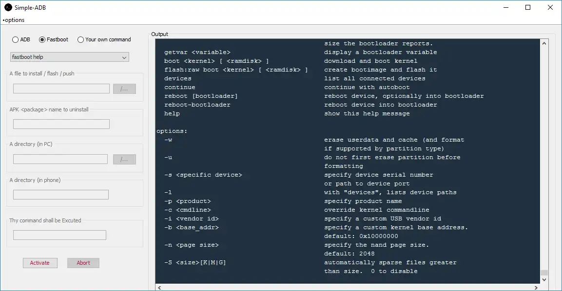 Descărcați instrumentul web sau aplicația web Simple-ADB