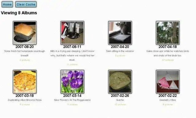 Загрузите веб-инструмент или веб-приложение Simple Ajax Image Gallery