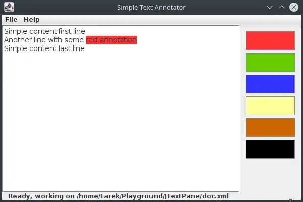 Scarica lo strumento web o l'app web SimpleAnnotator