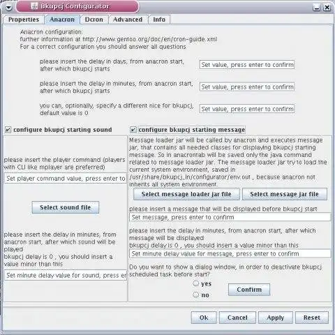 Download web tool or web app simple backup cronjob
