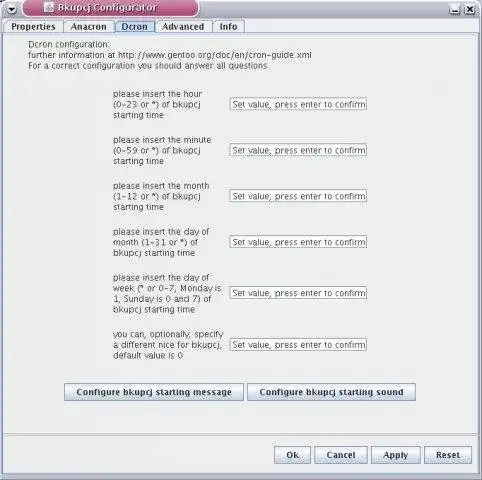 Download web tool or web app simple backup cronjob
