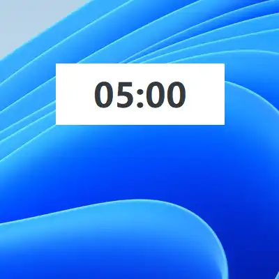 دانلود ابزار وب یا برنامه وب Simple Countdown Timer Stopwatch Timer