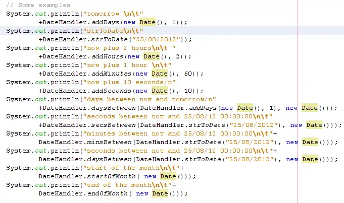 Descargue la herramienta web o la aplicación web Simple Date Handler