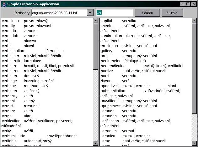 Download web tool or web app Simple dictionary applications