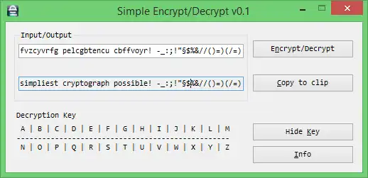 دانلود ابزار وب یا برنامه وب Simple Encrypt/Decrypt