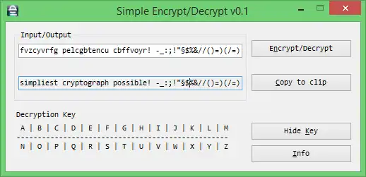 Download web tool or web app Simple Encrypt/Decrypt