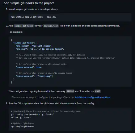 Descargue la herramienta web o la aplicación web simple-git-hooks