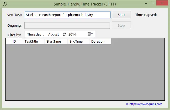 ดาวน์โหลดเครื่องมือเว็บหรือเว็บแอป Simple, Handy, Time Tracker