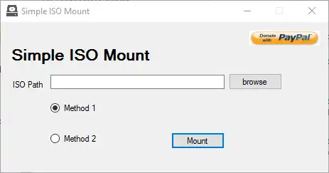 Download web tool or web app Simple ISO Mount