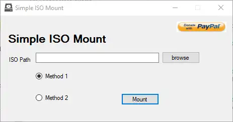 Завантажте веб-інструмент або веб-програму Simple ISO Mount