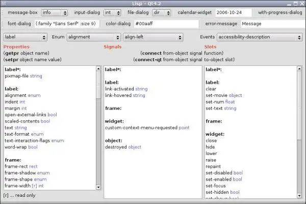 Download web tool or web app Simple Lisp Qt4 integration