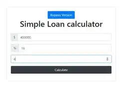 Scarica lo strumento web o l'app web Calcolatore prestiti semplice