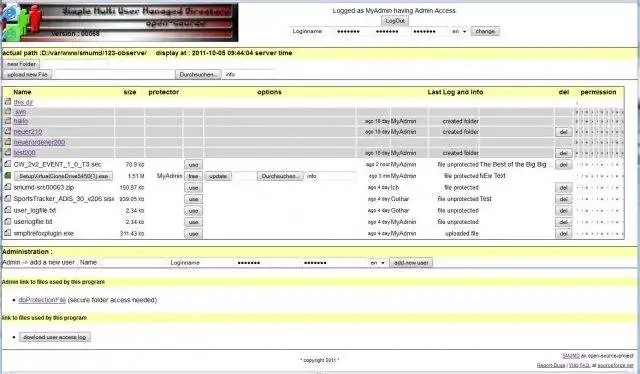 웹 도구 또는 웹 앱 다운로드 Simple Multi User Managed Directory