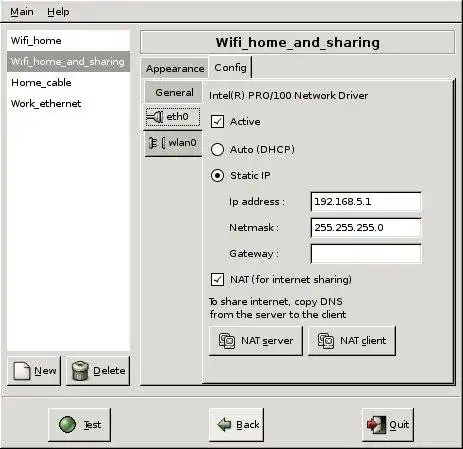 Download web tool or web app Simple network configuration tool