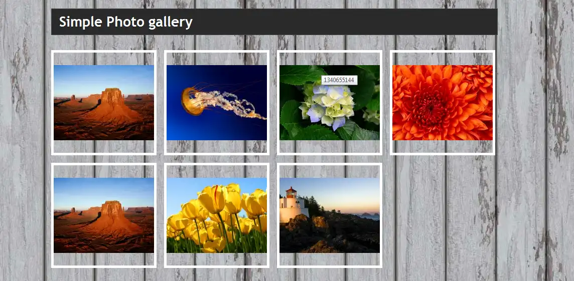 Download web tool or web app Simple Photo Gallery