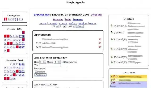 Download webtool of webapp Simple PHP Agenda