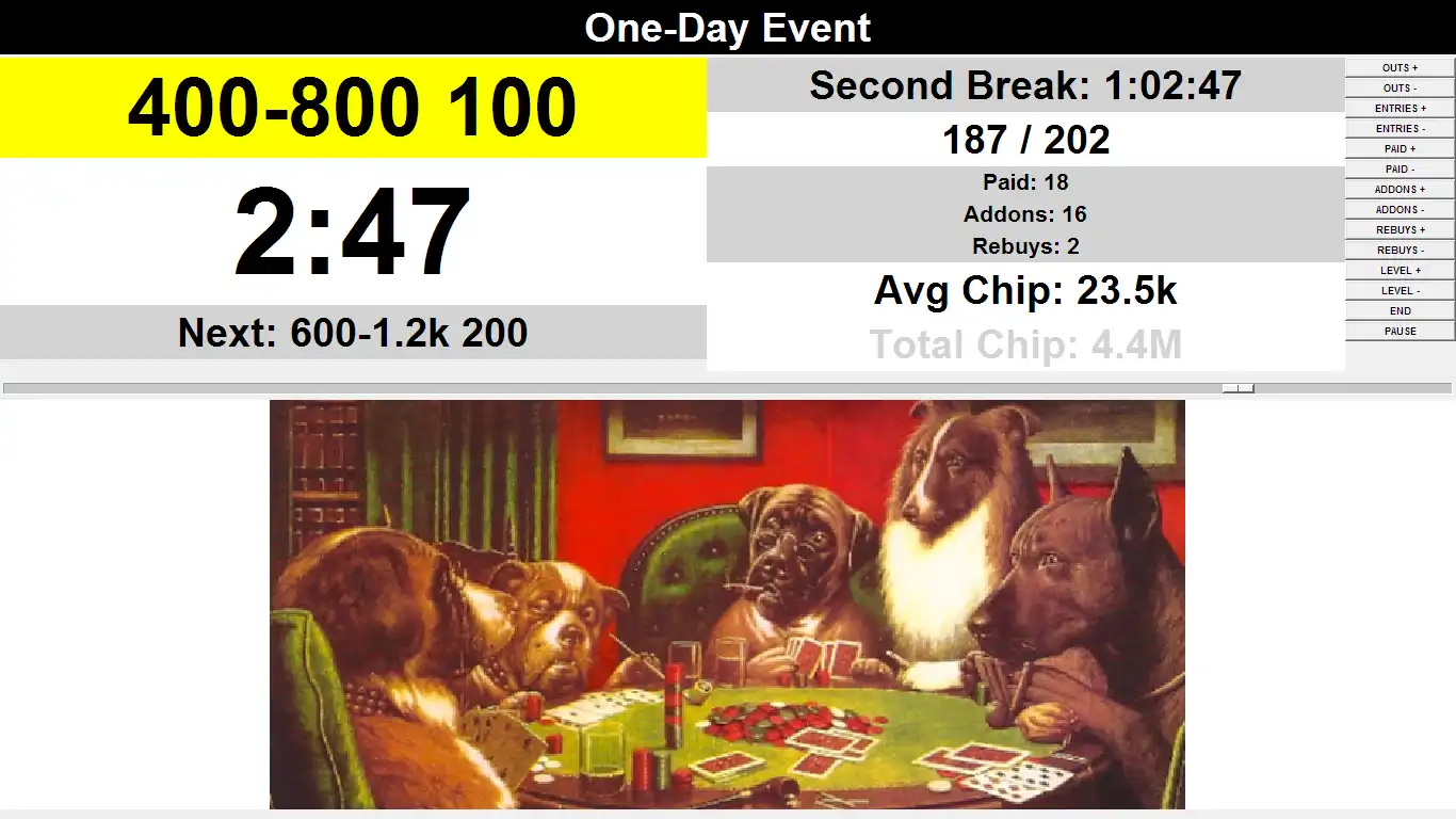 Download web tool or web app Simple Poker Tournament Clock to run in Linux online