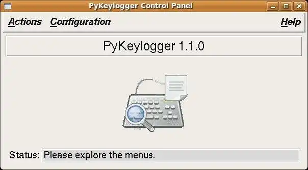 Загрузите веб-инструмент или веб-приложение Simple Python Keylogger
