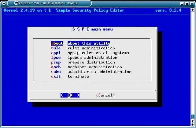 Загрузите веб-инструмент или веб-приложение Simple Security Policy Editor