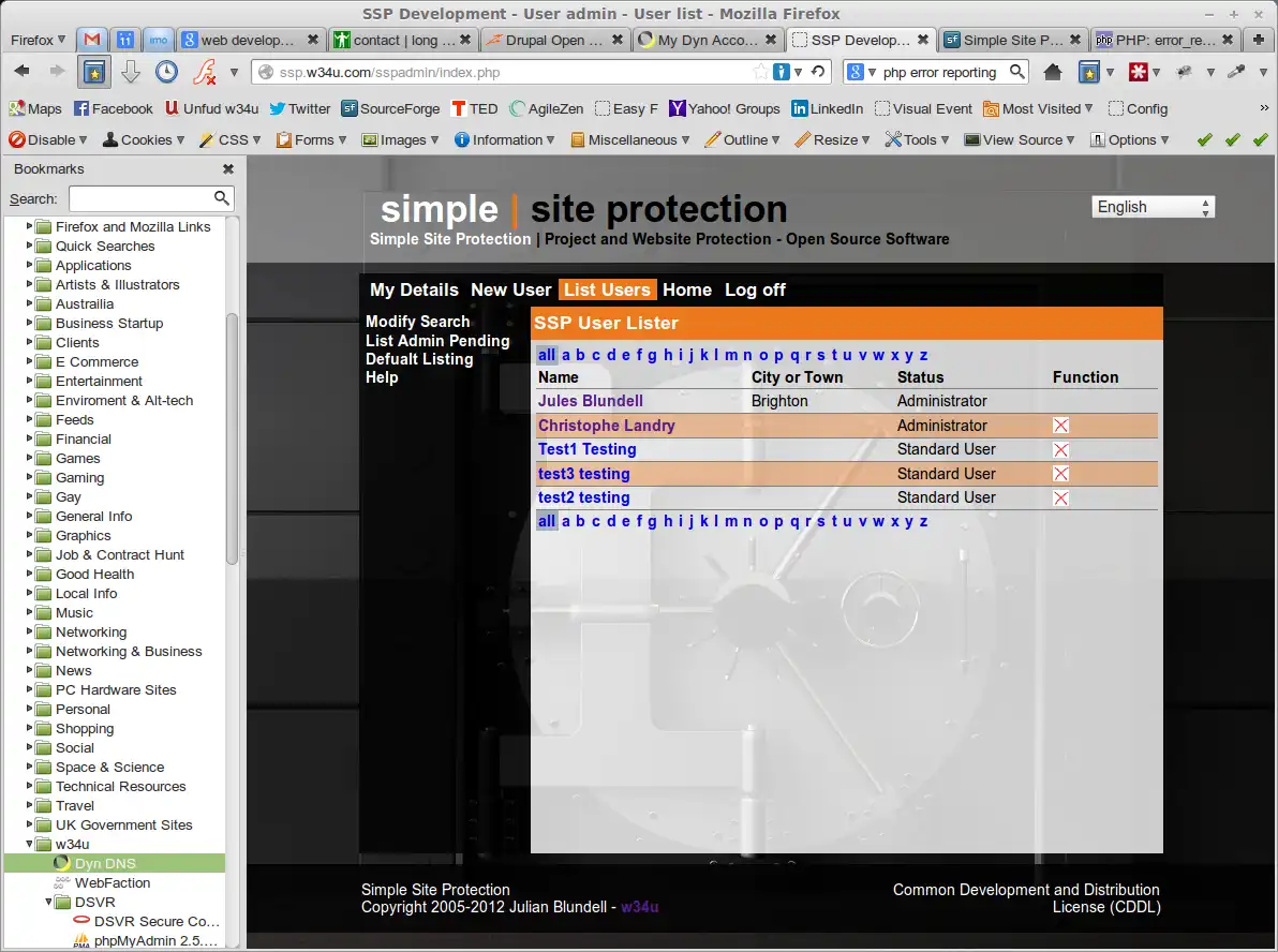 Download web tool or web app Simple Site Protection