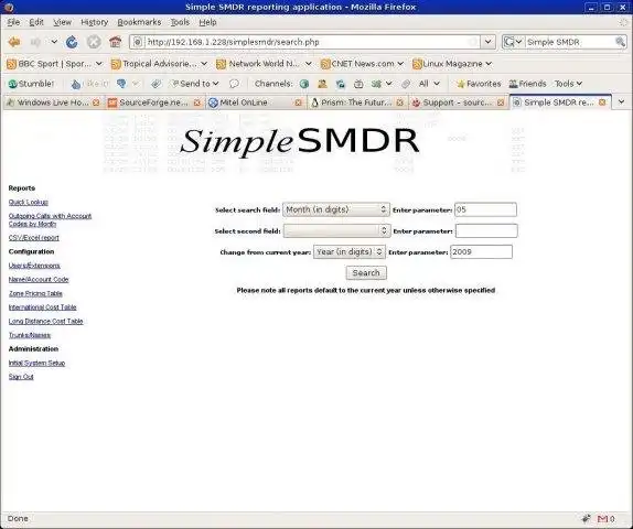 Unduh alat web atau aplikasi web SimpleSMDR