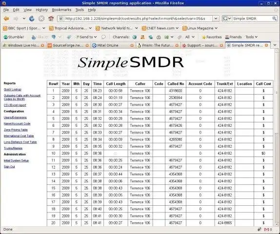 Download web tool or web app SimpleSMDR