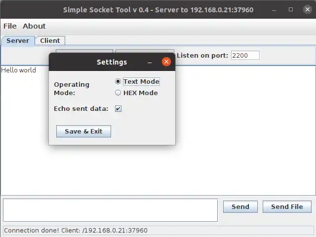 Download webtool of webapp Simple Socket Tool