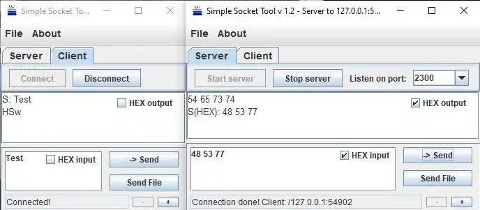 הורד את כלי האינטרנט או אפליקציית האינטרנט Simple Socket Tool