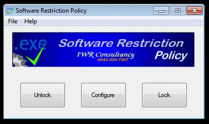 Download web tool or web app Simple Software-restriction Policy