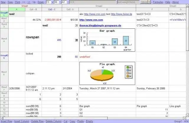 قم بتنزيل أداة الويب أو تطبيق الويب Simple Spreadsheet