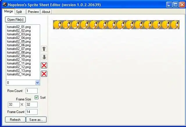 Download web tool or web app Simple Sprite Editor