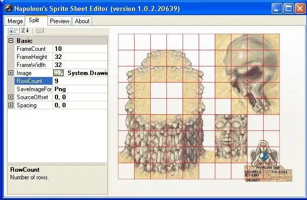 Загрузите веб-инструмент или веб-приложение Simple Sprite Editor