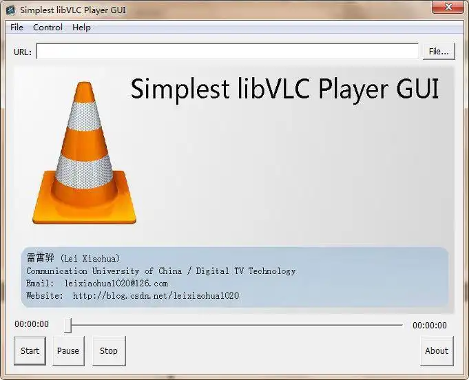 Download web tool or web app simplest libVLC example