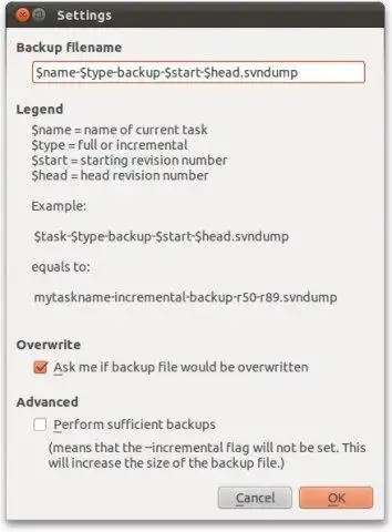 Download web tool or web app Simple Subversion Backup