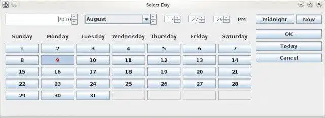 Download web tool or web app SimpleSwingCalendar