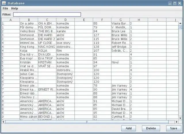 Mag-download ng web tool o web app na simple swing database