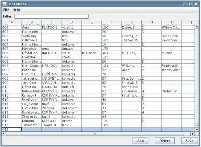 Télécharger l'outil Web ou la base de données swing simple de l'application Web