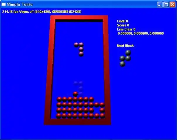 Scarica lo strumento Web o l'app Web Simple Tetris for Study and Fun da eseguire in Windows online su Linux online