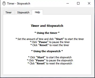 Scarica lo strumento web o l'app web Simple Timer Stopwatch