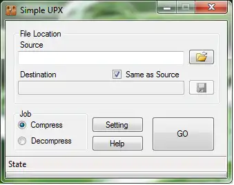 Web ツールまたは Web アプリ Simple UPX をダウンロード