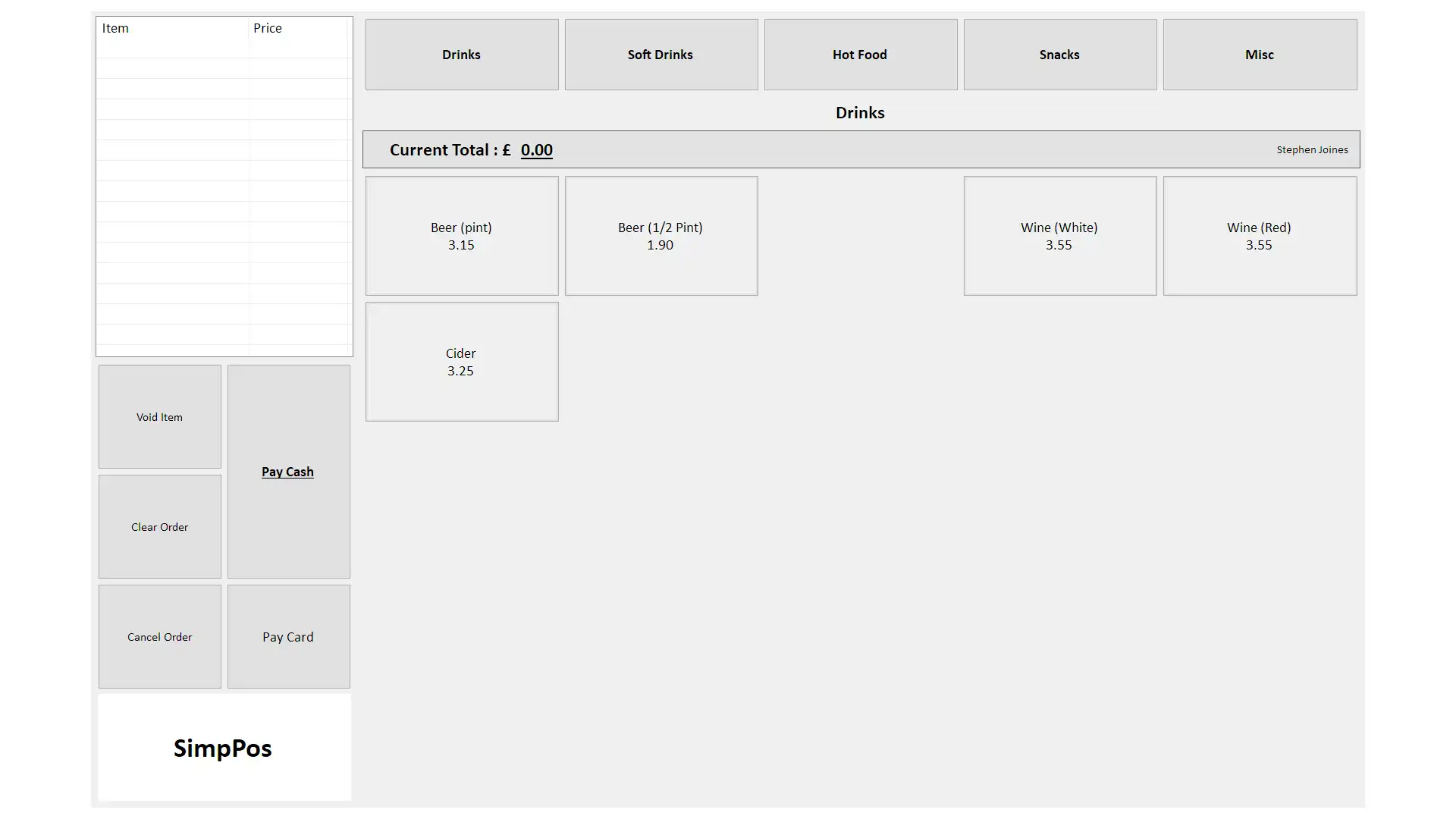 Download web tool or web app SimpPos-POS