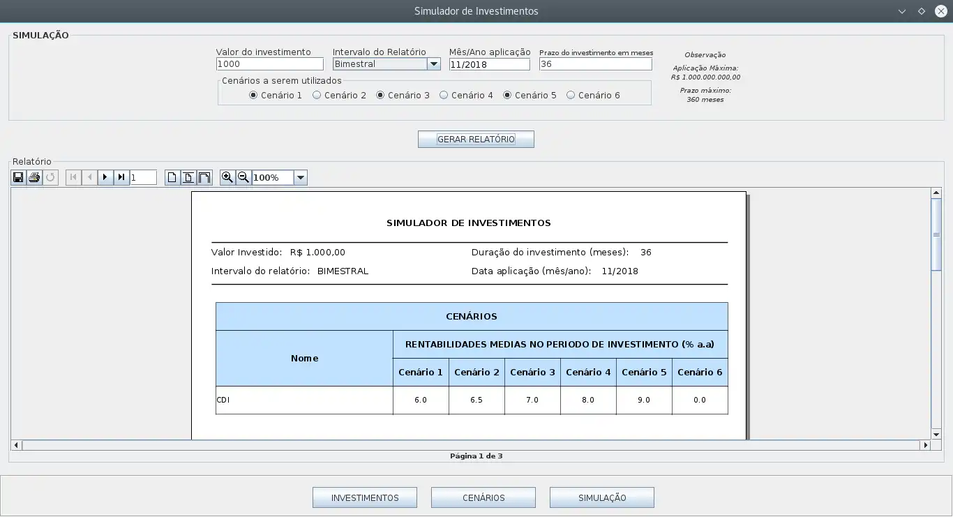 Web aracını veya web uygulamasını indirin Simulador de Investmentos