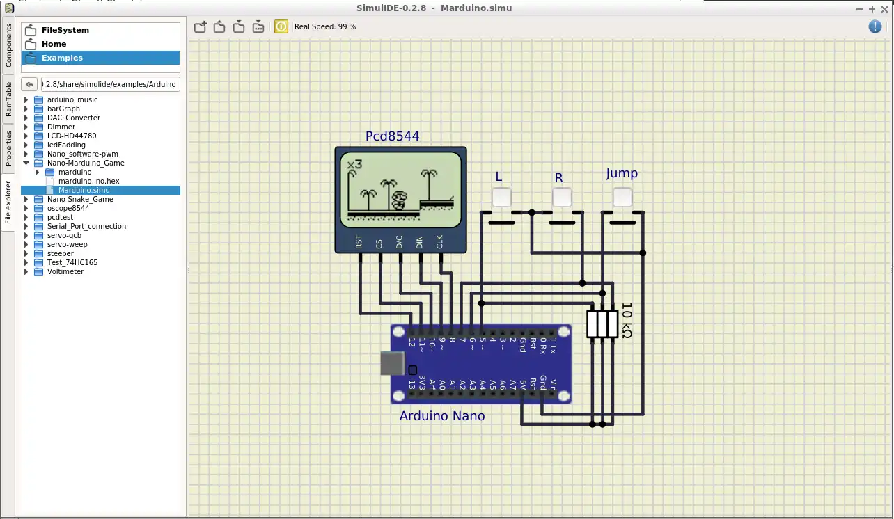 Download web tool or web app SimulIDE to run in Windows online over Linux online
