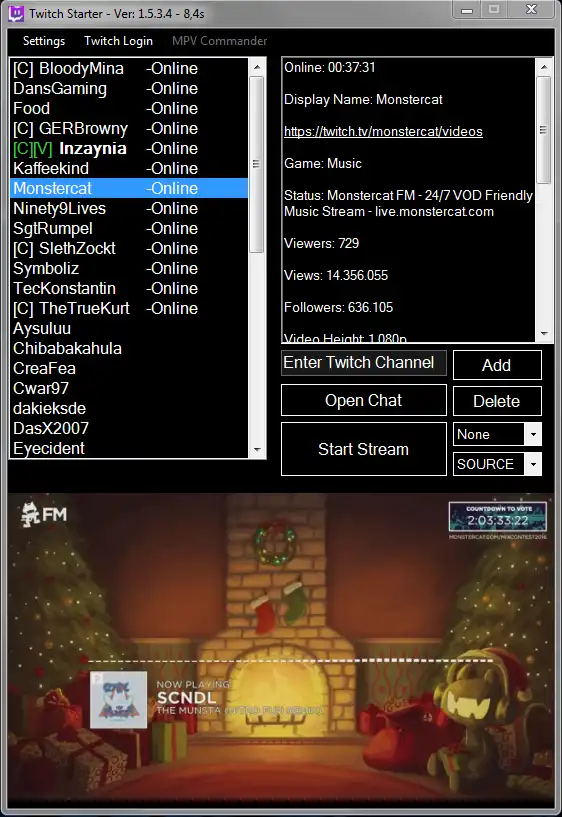 Download web tool or web app SimuliX Twitch Stream Viewer