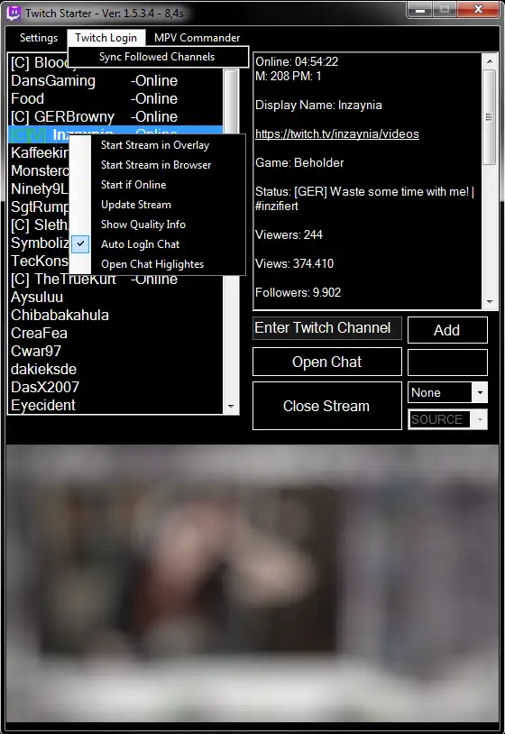 Download web tool or web app SimuliX Twitch Stream Viewer