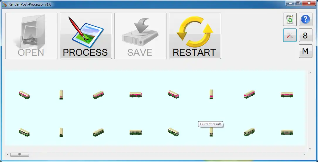 웹 도구 또는 웹 앱 Simutrans Render Post-Processor를 다운로드하여 온라인 Linux에서 실행