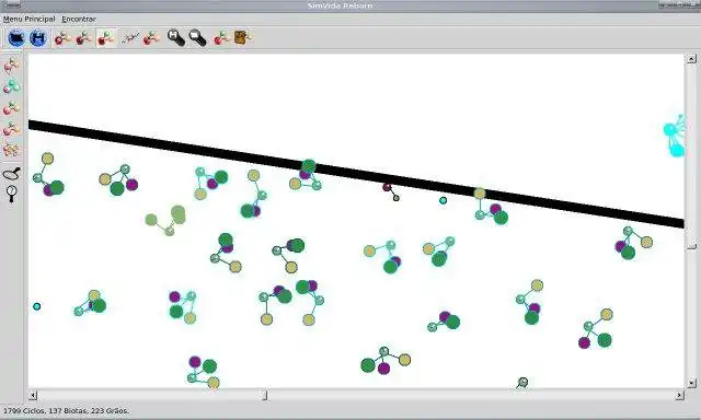 Descargue la herramienta web o la aplicación web SimVida, Artificial Life Simulator