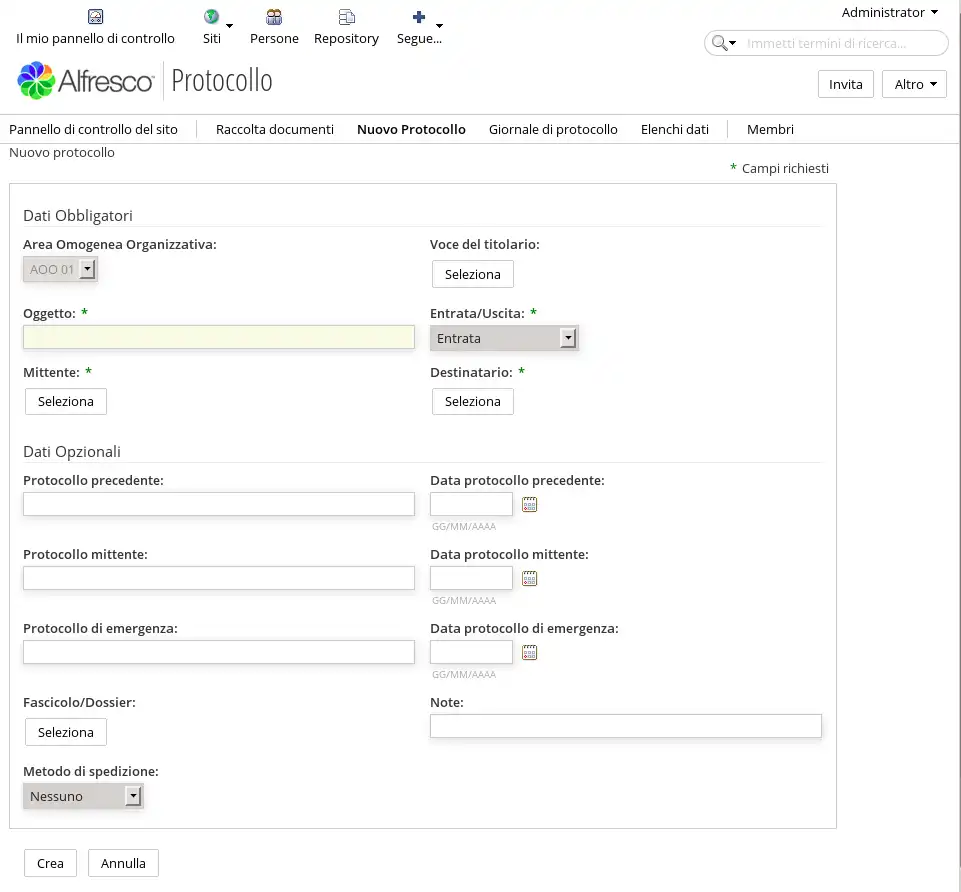 Baixe a ferramenta ou aplicativo da web Sinekarta Protocollo Informatico