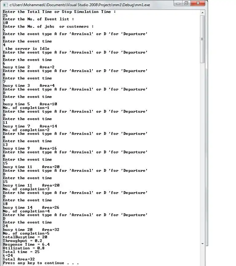 Mag-download ng web tool o web app na Single-Server-Queue-SIMULATION para tumakbo sa Linux online